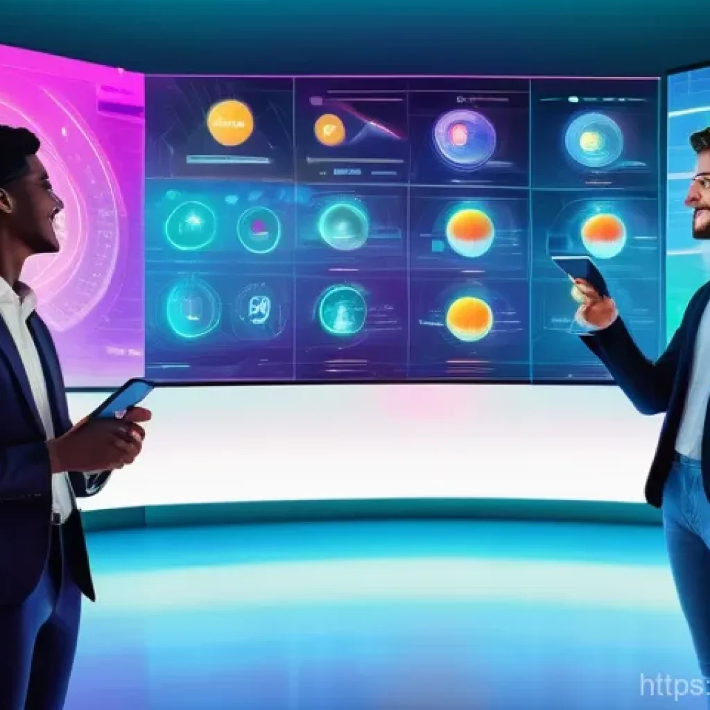 펀드투자상담사와 관련된 최신 금융 트렌드 - A vibrant scene depicting a diverse group of young adults, all dressed in modern, smart-casual attir...