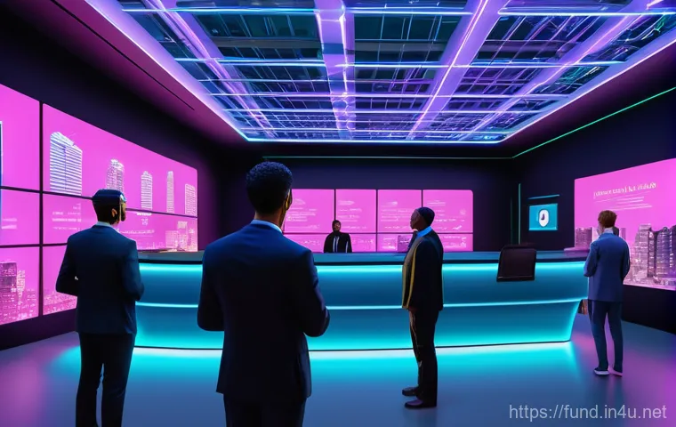 펀드투자상담사와 관련된 최신 금융 트렌드 - A vibrant scene depicting a diverse group of young adults, all dressed in modern, smart-casual attir...