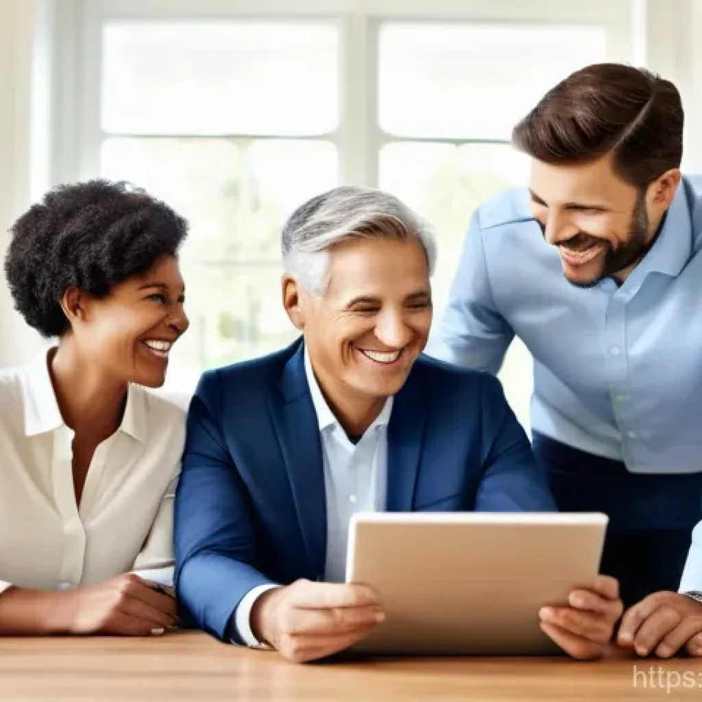 펀드투자상담사 고객 관리 성공 사례 - **Prompt 1: Family-Centered Financial Planning**
A warm and inviting scene where a professional ...